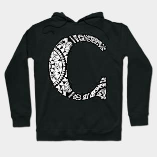 Mandala Letter C Hoodie